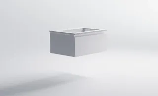 Тумба с раковиной Astra-Form Альфа 03060003+04010006 70 см белый матовый